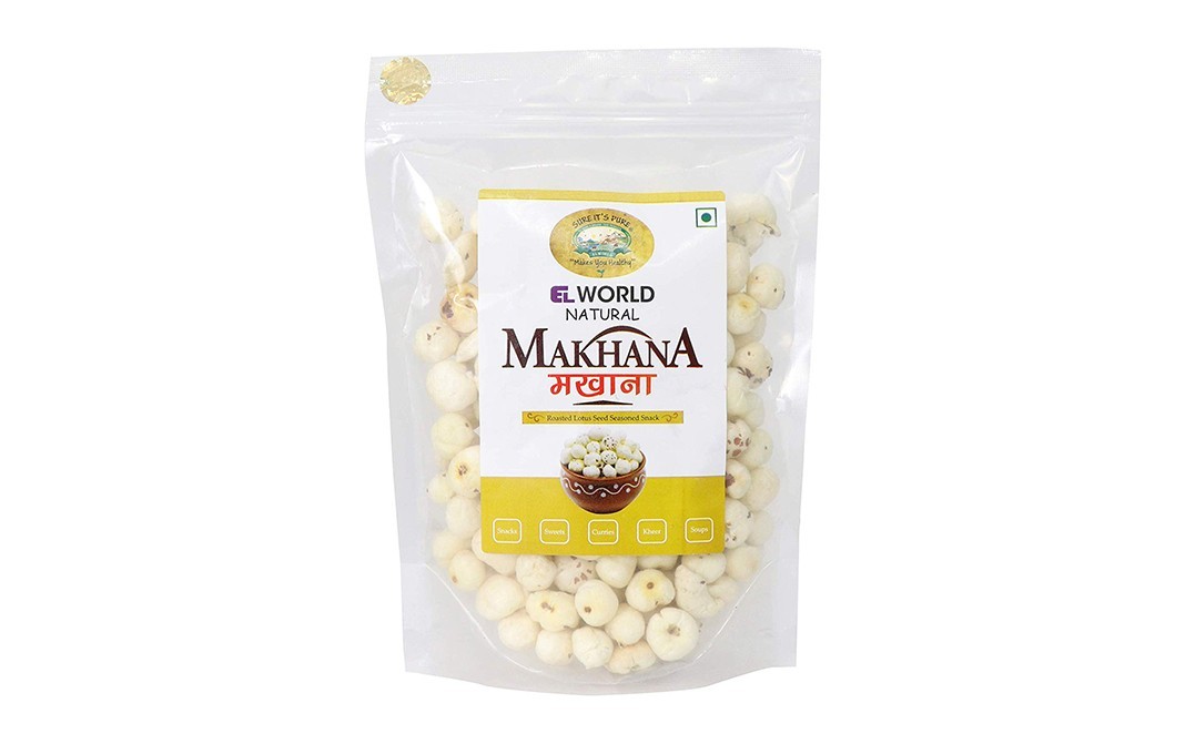 Elworld Organic Natural Makhana    Shrink Pack  50 grams